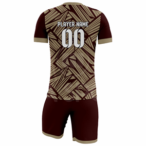 Custom Plus Size Soccer Jersey Set 100% Polyester Lightweight Breathable Moisture-Wicking Quick Dry Team Uniforms OEM Sizes - Product Image 3