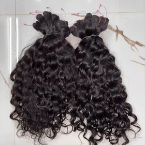 Extensiones de Cabello Humano Natural Rizado Indio Virgen de Primera Calidad – Cabello Humano Sin Procesar - Product Image 1