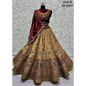 Nupcial Indio Desgaste Terciopelo Colecciones Para Novia Con Zarkhan Trabajo Por Fabzone - Product Image 4