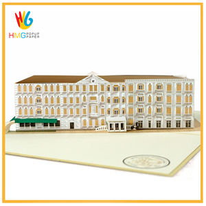 Meilleur choix pour la conception personnalisée et le fabricant Modèle 3D impressionnant pour les cartes de vœux 3D Pop up avec bâtiment - Product Image 6