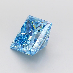 Diamante Cultivado en Laboratorio de Corte Princesa de 3.00 Ct, Color Azul Intenso, Claridad VS 1 - Product Image 2