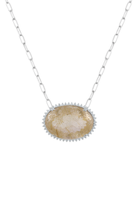 Colgante de Cuarzo Rutilado y Circonita Cúbica en Plata de Ley 92.5 KLSP-50627 - Product Image 2