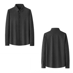 เสื้อเชิ้ตคอปกแบบลำลองสำหรับฤดูใบไม้ร่วง สไตล์ไฮสตรีท รุ่นใหม่ล่าสุด ขายตรงจากโรงงาน สำหรับผู้ชาย - Product Image 6