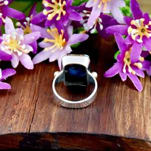 Kingman Pink Dahlia Turquoise Gemstone Ring 925 Sterling Silver Radiant Shape Handmade Gemstone Fine Jewelry <b>Gift</b> <b>for</b> <b>Her</b> - Product Image 6
