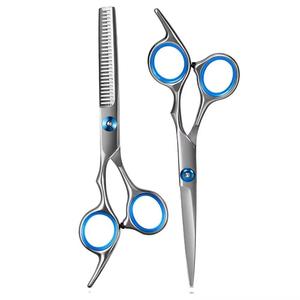 Tijeras para Adelgazar el Cabello, Acero Inoxidable, 30 Dientes, Hoja Afilada, para Diestros, Mango Largo, Uso Profesional - Product Image 1