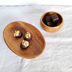 Plateau de service en bois moderne pour le thé, le café, le petit-déjeuner et les collations, léger, polyvalent, pour la cuisine et la maison - Product Image 3