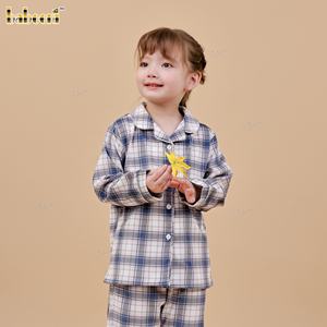 FS28 - Ensemble pyjama à carreaux pour filles - Product Image 6