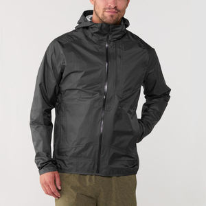 Wholesale High Quality Men's <b>Waterproof</b> Hooded <b>Packable</b> Windbreaker <b>Lightweight</b> Full Zip Climbing <b>Jacket</b> - Product Image 1