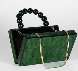 Embrague de resina de diseñador de lujo a la moda para niñas, regalo de boda, bolso de mano para fiesta, bolso de resina de mano a la moda - Product Image 6