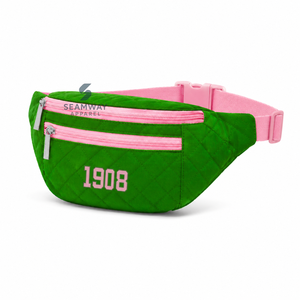 Alfa |   Kapa |   Riñonera Casual de Cordura Alpha Sorority, Bolso Bandolera Ajustable para Mujer, Riñonera de Viaje - Product Image 1