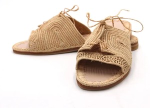 Sandales en raphia faites à la main, chaussures de plage d'été pour femmes - Product Image 2