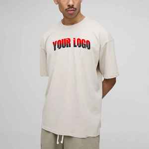 Nouveaux T-shirts Hip Hop pour Hommes avec Logo Imprimé Personnalisé, 180g, Coton 100%, Coupe Ample, Surdimensionné, Haute Qualité, Séchage Rapide - Product Image 4