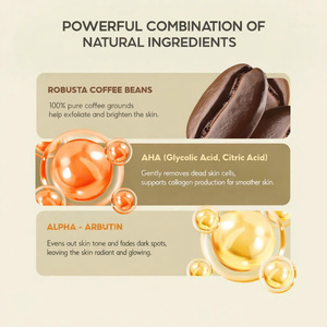 Exfoliante Facial de Café Hella Beauty Deluxe, Vietnam, para Piel Sensible, con Loto, Alta Calidad, Precio Económico, 215g - Product Image 4