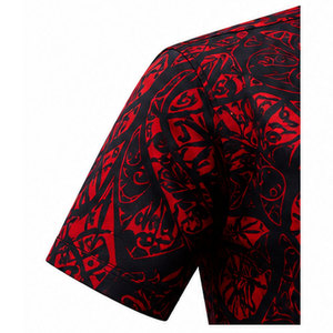 Chemise décontractée à boutons pour homme avec imprimé graphique, matière douce et impression de haute qualité durable, chemise à manches courtes pour homme - Product Image 4
