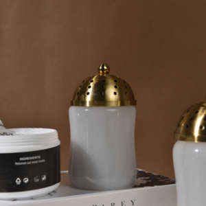 Quemador de incienso Bakhoor de mármol puro decorativo, color blanco natural, al por mayor, con red de acero, quemador de Bakhoor natural. - Product Image 1