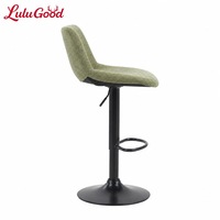 Tabouret de bar moderne et minimaliste, élégant, avec siège rembourré, dossier réglable en hauteur, pour bureau commercial ou comptoir de bar