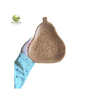 Plat à sauce et petit plat de service en bois de coco naturel, mini-bol en bois fait main écologique pour épices et condiments - Product Image 2