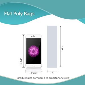 Paquete de 1000 bolsas de plástico transparente de 2x10 pulgadas, embalaje plano de polietileno de Parte superior abierta resistente al desgarro de 4 mil para panadería para palomitas de maíz - Product Image 3