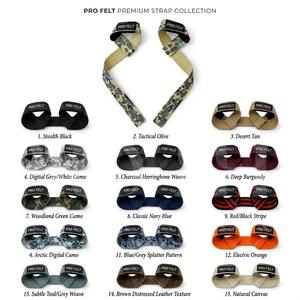 Accessoires de musculation et d'entraînement de force, sangles de levage de poids camouflage personnalisées, sangles de poignet en coton pour la salle de sport - Product Image 1