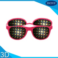 Lunettes de soleil à Rave en arc-en-ciel, manchette avec effet prisme, Kaleidoscope, Rave