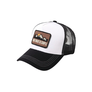 Casquette de camionneur OEM personnalisée à 5 panneaux quantité minimale de commande bas Patch élégant logo Maille respirante Profil haut Design Performance de marque sportive - Product Image 5