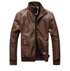 Chaqueta de Motocicleta Corta de Cuero Genuino para Mujer, de Alta Calidad, Impermeable, con Botones Dorados, Venta al Por Mayor - Product Image 1