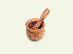 Handcrafted Wooden Mortar and Pestle Set Natural Wood Grain <b>Herb</b> Spice <b>Grinder</b> Durable Manual Kitchen Tool - Product Image 6