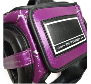 Hot Selling Professional Modular Leather Boxing Helmet Custom Logo Sport Head Guard with Safety Training Gear - Product Image 5