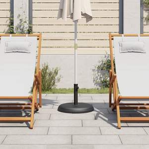 Base per Ombrellone in Ferro di Medie Dimensioni con Plastica Nera e Cemento per Ombrelloni e Basi da Patio - Product Image 3