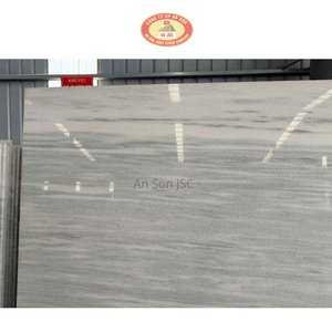 Dalle de marbre blanc élégante avec des veines grises naturelles pour la salle de bain, la cuisine, le revêtement mural, imperméable, prix direct d'usine - Product Image 1