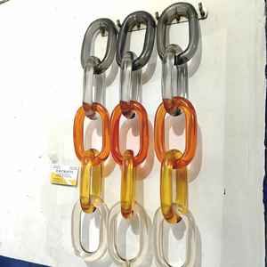 Cadena de Resina de Gran Tamaño, Eslabones de Resina Coloridos para Decoración de Paredes, Separador de Ambientes y Accesorios para Cortinas - Product Image 1