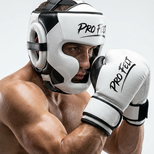 2026 New Latest Design Boxing <b>Head</b> Guard Full Face Protection Gear for Martial Arts MMA <b>Training</b> Sparring Screen Printed Pads - Product Image 3