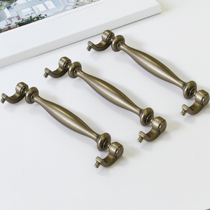 High Quality <b>Antique</b> <b>Brass</b> Zinc Alloy European Style Cabinet Handles Drawer Pulls for Kitchen Wardrobe Dresser-Durable - Product Image 2