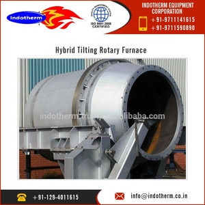 Four de fusion rotatif hydraulique à inclinaison de 2 tonnes par cycle, à mazout, pour la fusion de ferraille d'aluminium, avec système de contrôle de température PLC - Product Image 5