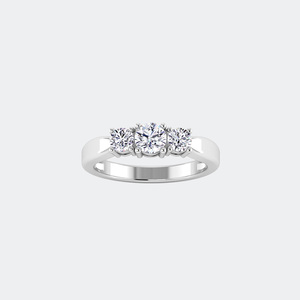 Bague solitaire en diamant rond brillant cultivé en laboratoire 1,00 carat, plaqué or 10 carats, pour bijoux de luxe certifiés pour femmes - Product Image 2