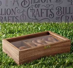 Ensemble de mini-pignons de bowling en bois naturel pour jeu familial intérieur/extérieur en gros - Product Image 3