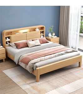 Solid wood <b>bed</b> modern wooden <b>bed</b> design solid wood <b>platform</b> <b>bed</b> with storage hydraulic wooden <b>bed</b> with drawers <b>frame</b> headboard - Product Image 1