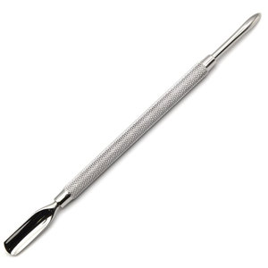 Empujador de Cutículas de Acero Inoxidable de Doble Cara con Diseño Angulado, Herramienta Elegante para Limpieza de Uñas, Color Personalizado, Etiqueta Personalizada de Alta Calidad - Product Image 2