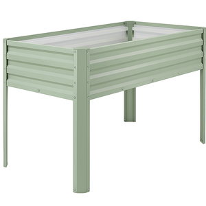 Jardinera Elevada para Exteriores, Jardinera de Metal Galvanizado, Venta al por Mayor para Camas de Jardín para Vegetales GB010 - Product Image 1