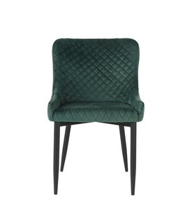 Silla de Comedor de Diseño de Lujo en Terciopelo, Silla Ergonómica Acolchada Moderna, Sillas de Comedor Nórdicas Modernas Minimalistas con Respaldo - Product Image 2