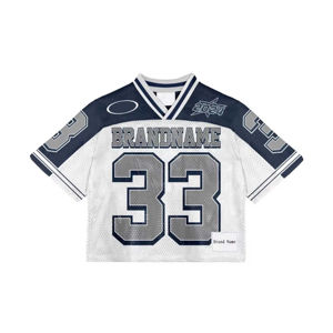 Camisetas Deportivas Cortas de Malla Transpirable de Poliéster, Personalizadas con Sublimación, Estilo Americano de Fútbol Americano - Product Image 1