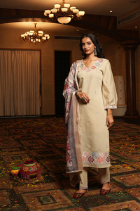 Stylish and Premium Cotton Silk Cream <b>Kurti</b> for Office and Regular Wear at Wholesale Price Casual Dresses <b>Kurti</b> - Product Image 6