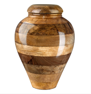 Wooden Cremation <b>Urn</b> Adult Ashes Memorial Cremation Jar Handcrafted Decorative Burial Keepsake Custom Color - Product Image 1