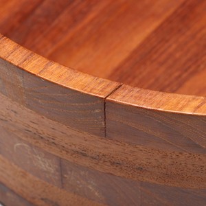 Cuencos Segmentados de Madera de Teca Hechos a Mano con Banda de Color Multicolor - Venta al por Mayor - Product Image 4