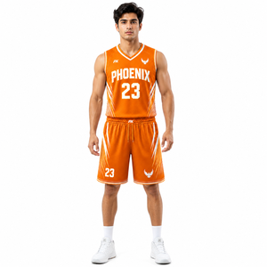 Conjunto de Uniforme de Baloncesto para Hombre, Jersey y Pantalones Cortos con Logotipo del Equipo Personalizado, Tejido Transpirable Ligero de Secado Rápido, Proveedor de Ropa Deportiva - Product Image 4