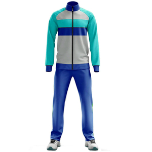Survêtements personnalisés pour hommes, imprimés, 100% coton, manches longues, respirants, séchage rapide, légers, ensemble de sublimation, grandes tailles - Product Image 1