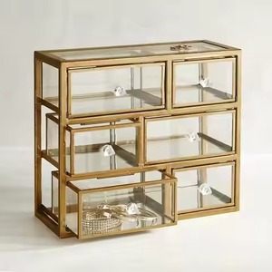 Boîte de rangement pour bijoux en métal artistique, pour bagues, boucles d'oreilles, colliers, accessoires, usage domestique - Product Image 5