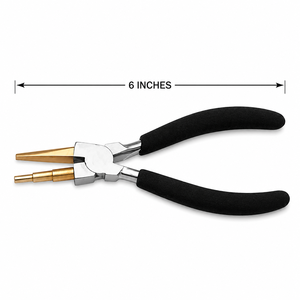 Alicates para Dar Forma a Alambre, con Mordazas de Latón, Herramienta para Perforar Joyas y Dar Forma a Alambre, ZetomedPro - Product Image 2