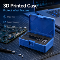 Étui de stockage froid sécurisé imprimé en 3D pour crypto-monnaies, en plastique rigide, étui personnalisé pour actifs numériques