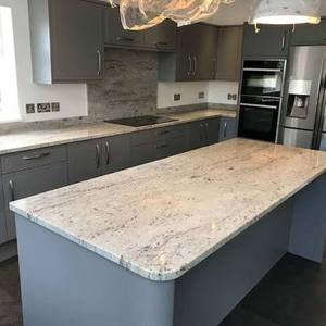 Encimera de Granito Pulido Blanco Chino para Isla de Cocina, Estilo Mármol Moderno, para Renovación de Hoteles, Apartamentos y Villas - Product Image 1